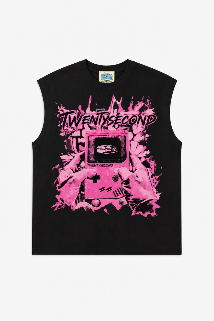 T-shirt Smanicata 22nd Con Stampa