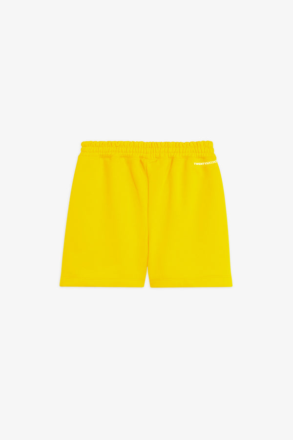Bermuda in felpa con logo ricamato